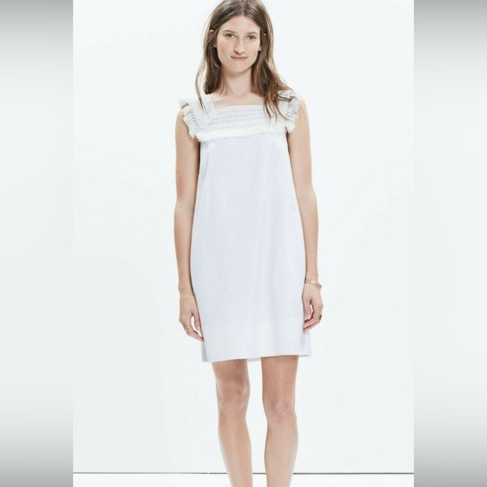 Madewell Sundream Fringe Shift Dress with Pocket - Size 2